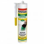 Герметик SOUDAL 300 мл. акриловый белый окрашиваемый