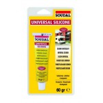 Герметик SOUDAL 60 гр силиконовый, прозрачн, универсал