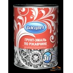 Грунт-эмаль (3в1) по рж-не 1РАСЦВЕТ 7кг. черный