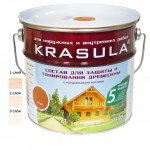 KRASULA Защитно-декоративный состав белый (0,95л)