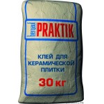 Клей ПРАКТИК для керамической плитки (30 кг)