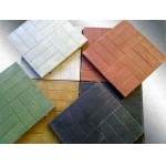 Плитка садовая ПП 250*250*25 черн/8 кирп