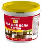 Лак КОЛЛЕКЦИЯ для стен и пола, устойчивый к загрязнениям 2,5 кг ведро