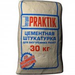 Штукатурка гипсовая лёгкая Бергауф Praktik, 30 кг