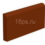 Бордюр ПП 500х250х50 вишня, кр. кирп, серый