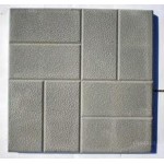 Плитка тротуарная 8 кирпичей 400x400x50 серая, цветная