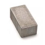 Плитка тротуарная Кирпичик виброплитой 200x100x45 серый, цветной